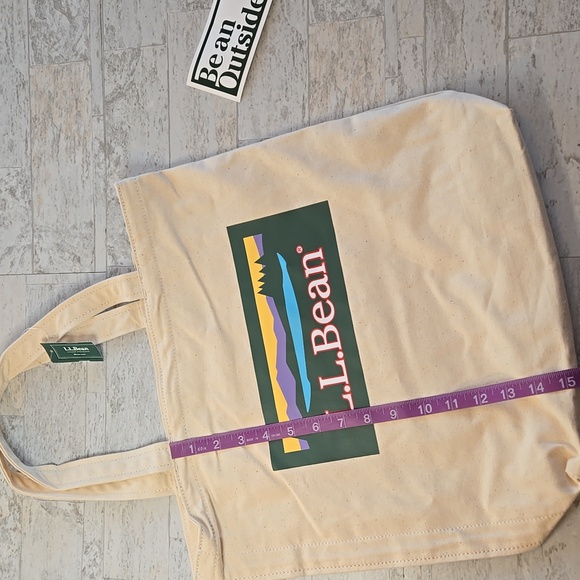 NWT L.L. Bean Canvas Tote Bag - Picture 4 of 7